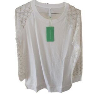 Women's Casual Lace Long Sleeve Top New With Tag